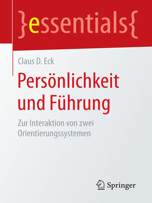 cover image of Persönlichkeit und Führung